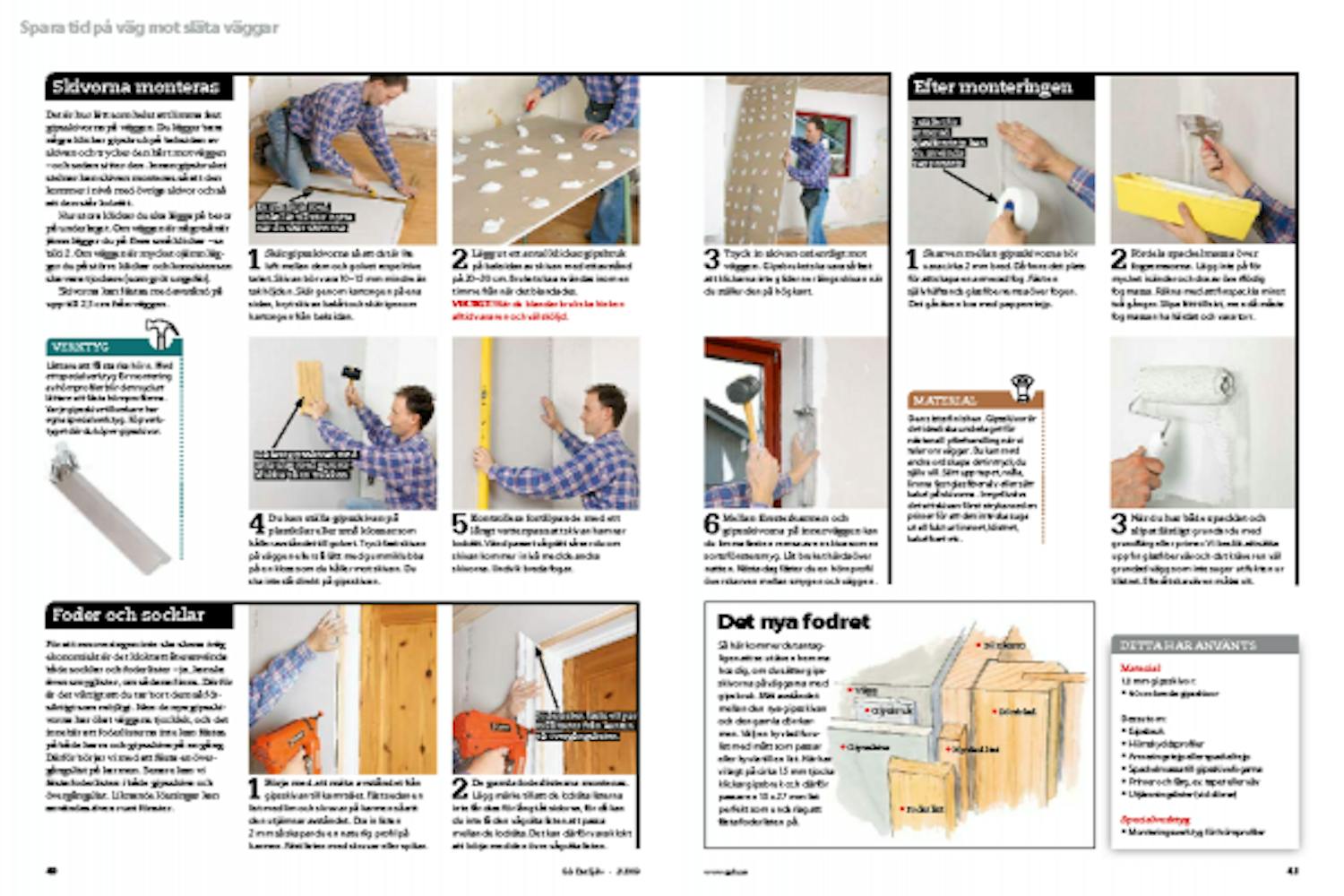 Limma gipsskivor Limma gipsskivor